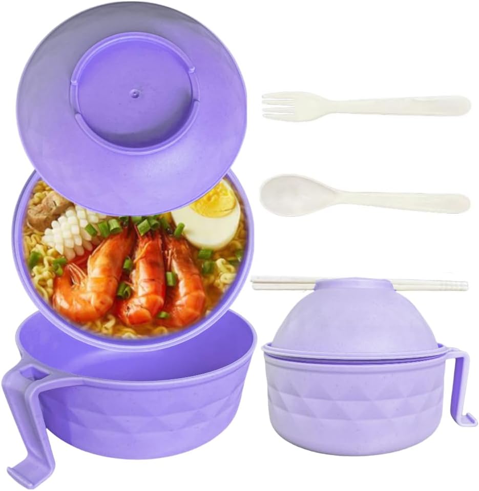 Portable Ramen Cooker - Noodle Bowl with Phone Holder