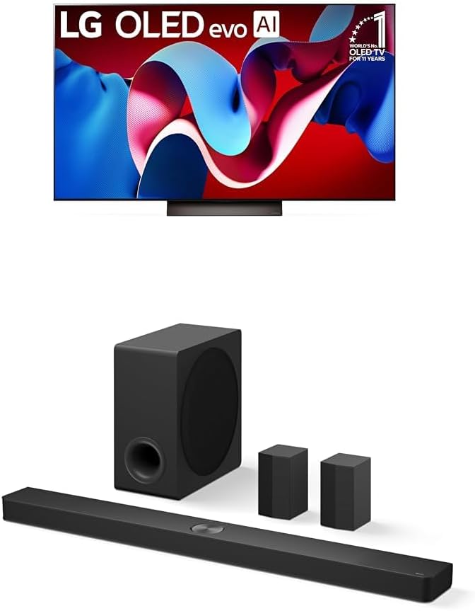 LG 55-Inch Class OLED evo C4 Series Smart TV with Dolby Atmos