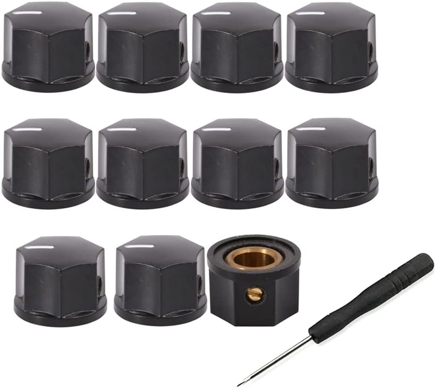 Enhance Control with 11 Mini Black Knobs