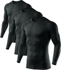 ATHLIO Men's UPF 50+ Long Sleeve Compression Shirt - Performance Base