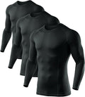 UPF 50+ Men's Long Sleeve Compression Sports Shirts for All Activities
