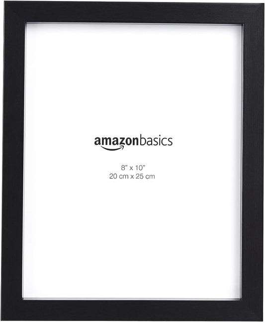 Rectangular Photo Picture Frame Set of 2, 8 x 10 in, Black