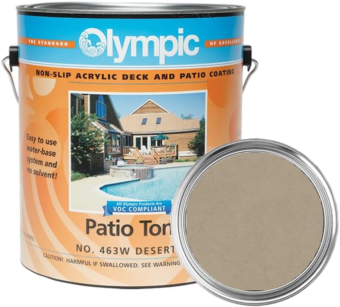 Olympic Patio Tones Desert Sun Non-slip Acrylic Deck Coating