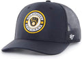 MLB Team Color Primary Logo Berm Trucker Snapback Hat - Breathable Fit