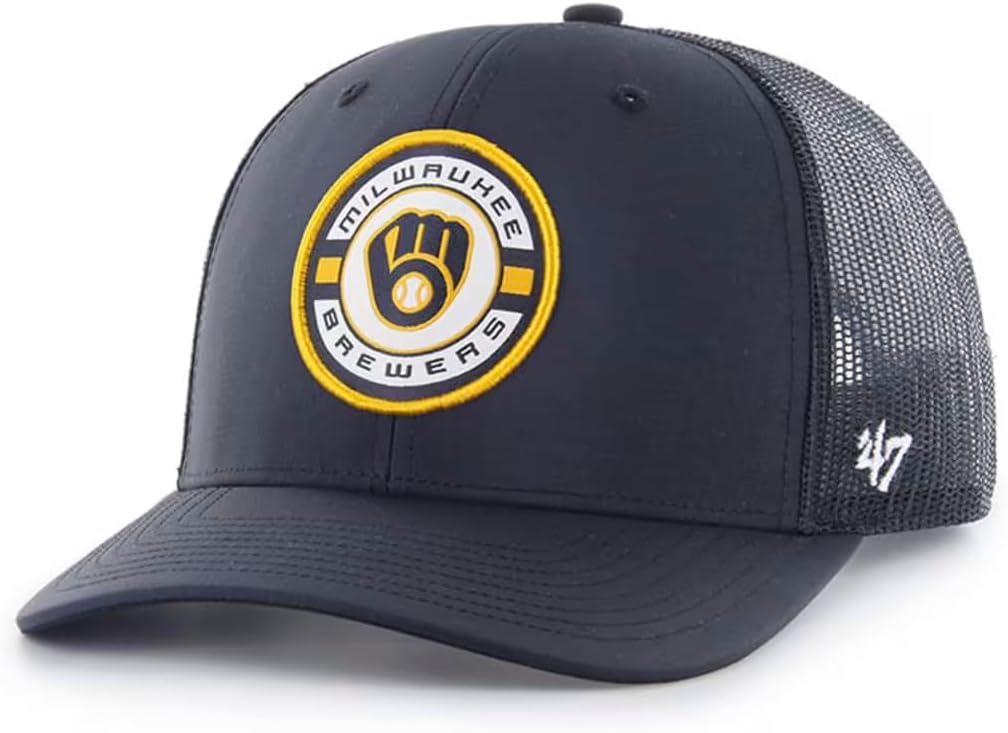 47 Brand MLB Unisex Baseball Team Color Logo Trucker Hat