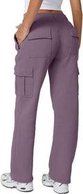 QINSEN Womens Medium Waist Baggy Elastic Waist Sweatpants - Cozy
