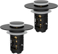 Bathroom Sink Drain Strainer 3-in-1 Pop Up Stopper - Matte Black