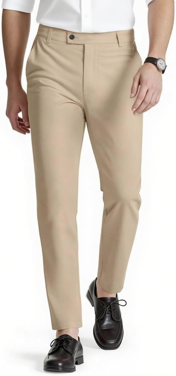 GINGTTO Mens Dress Pants Slim Fit Stretch Formal Pants Review