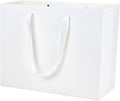 White Paper Gift Bags 20 Pack 13x5x10in - Large Capacity Craft Bags