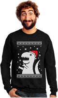 T-Rex Santa Ugly Christmas Sweatshirt by Tstars