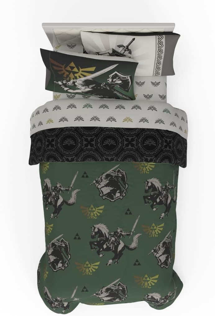Legend of Zelda Gaming Bedding Set for Twin Size Beds