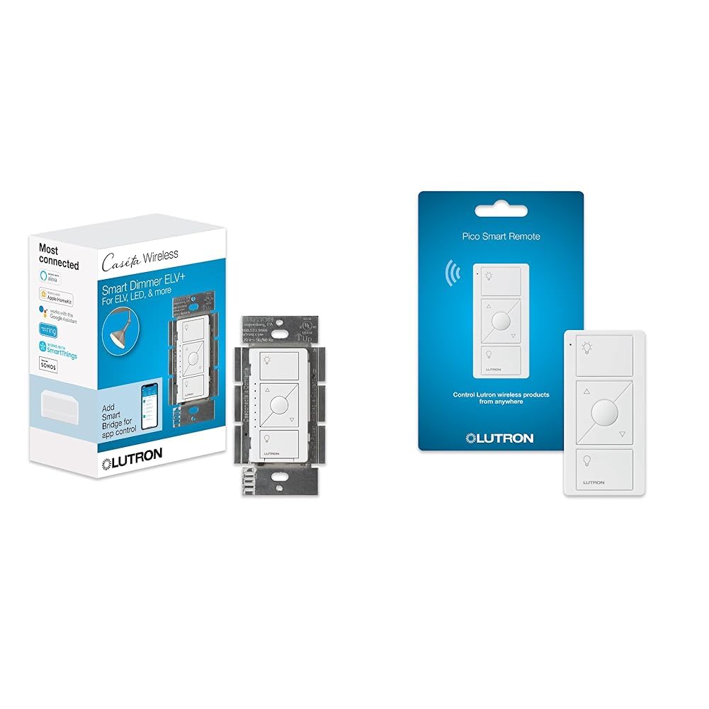 Lutron Caseta Wireless Smart Lighting Dimmer Switch for ELV+ Bulbs