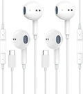USB C Headphone 2 Pack Wired Earbuds for Samsung and USB-C Phones
