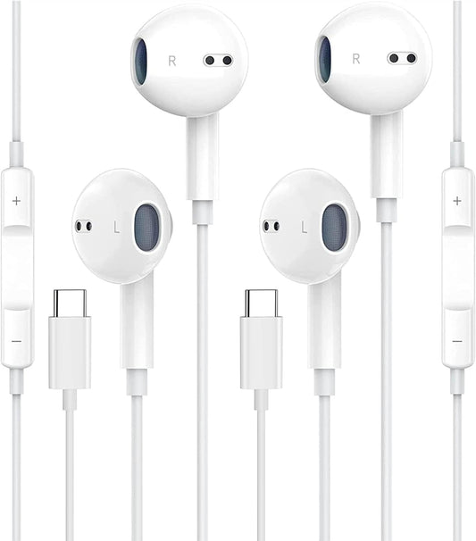 Premium USB C Earbuds for Samsung & Android - Bass-Boosted Sound 