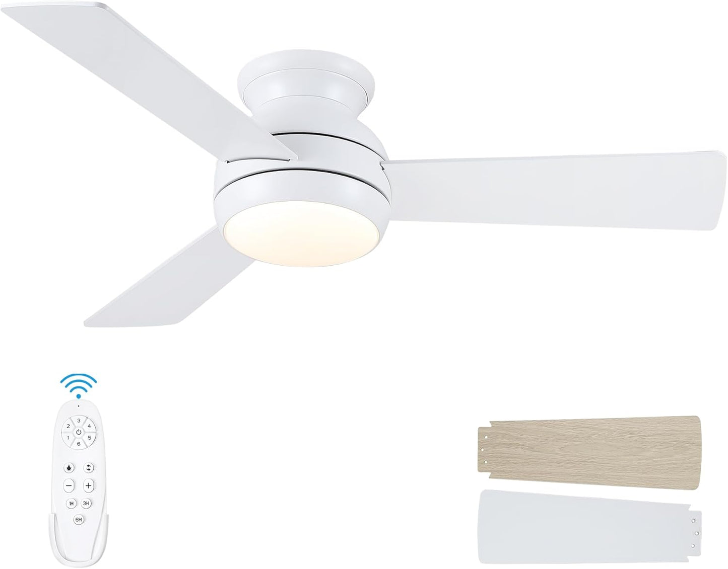 42 Inch Ceiling Fan with Lights and Remote for Any Room