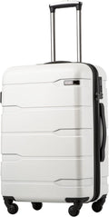 Coolife Luggage Suitcase PC+ABS Spinner 24in - Durable, Lightweight