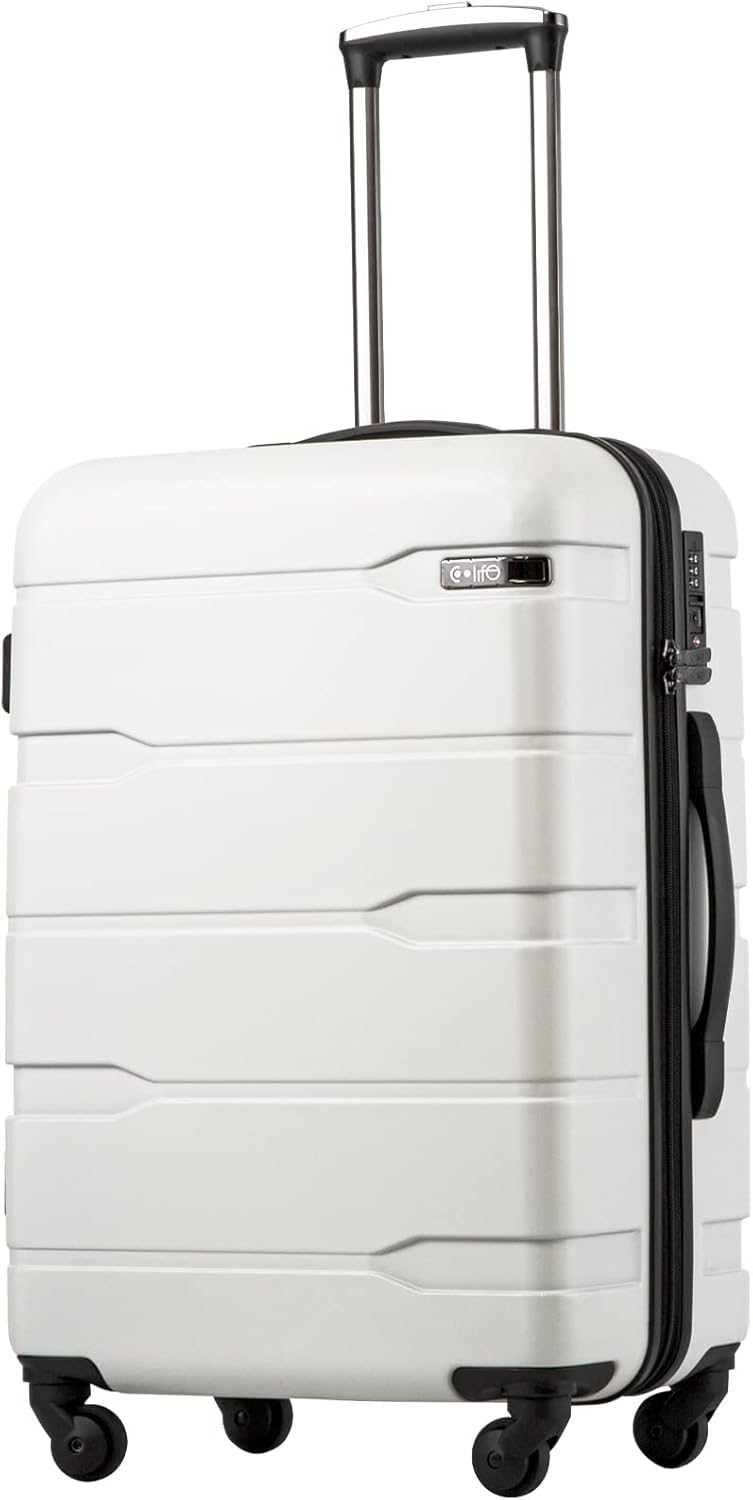 Coolife Luggage Suitcase with TSA Lock for Secure Travel