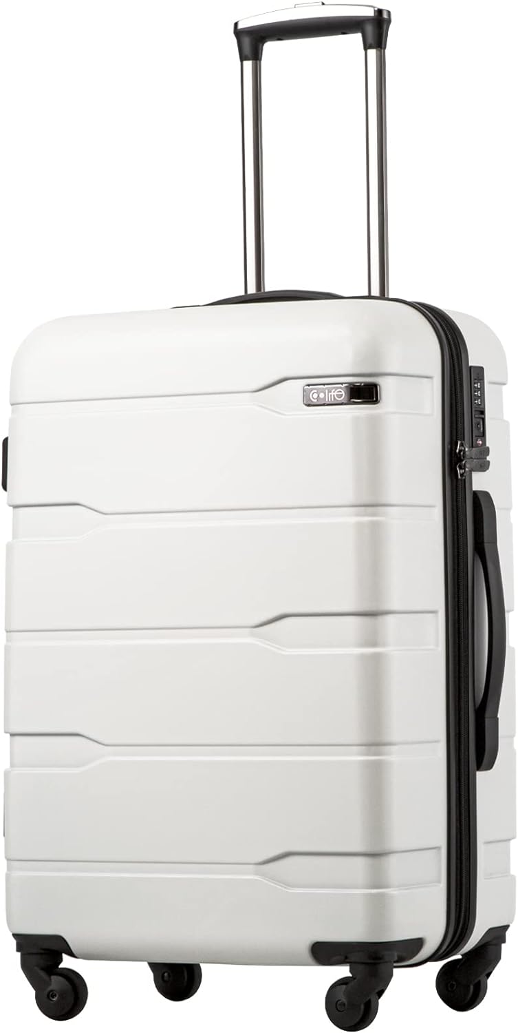 Coolife Luggage 21 x 8.5 x 15 Airline Approved Suitcase