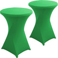Jusmate Green Spandex Table Covers - Stretch Fit for Events