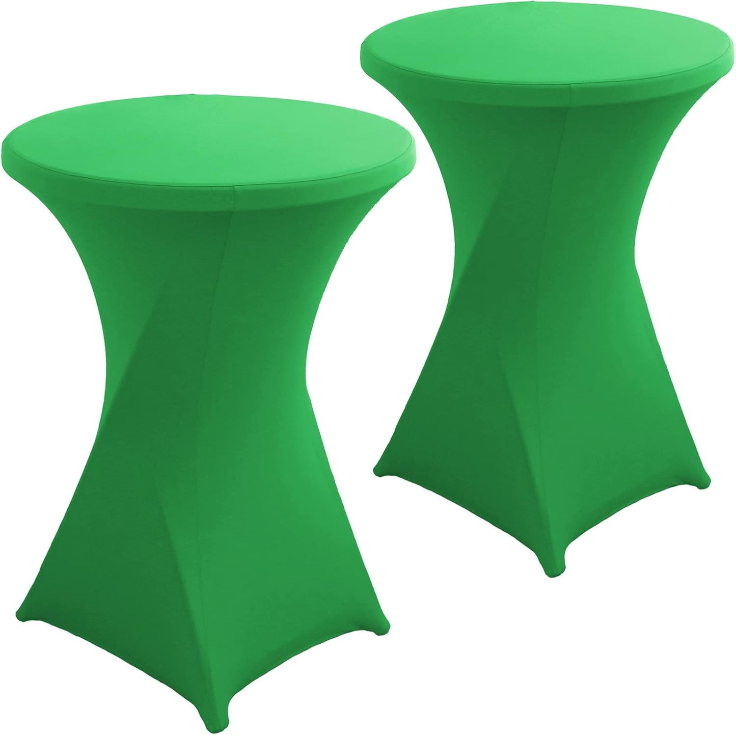 Jusmate Green Spandex Table Covers - Stretch Fit for Events