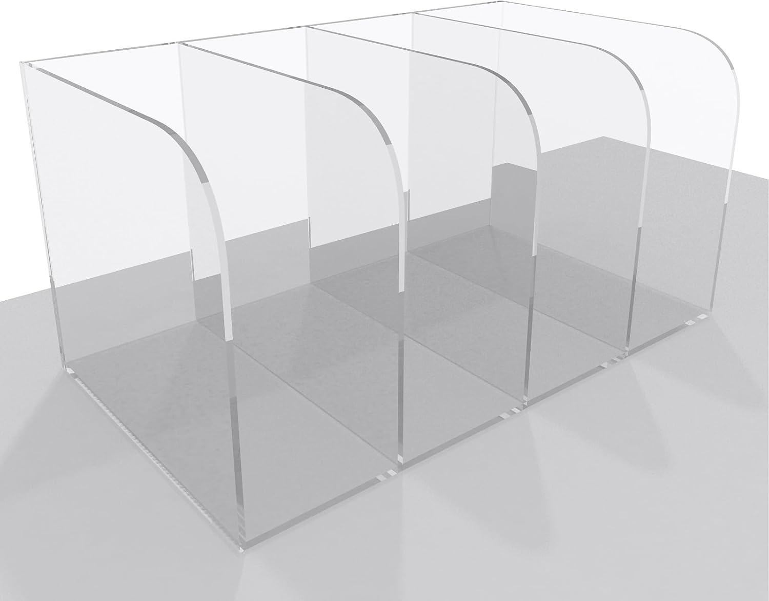 Acrylic File Organizer for Efficient Desk Organization and Style