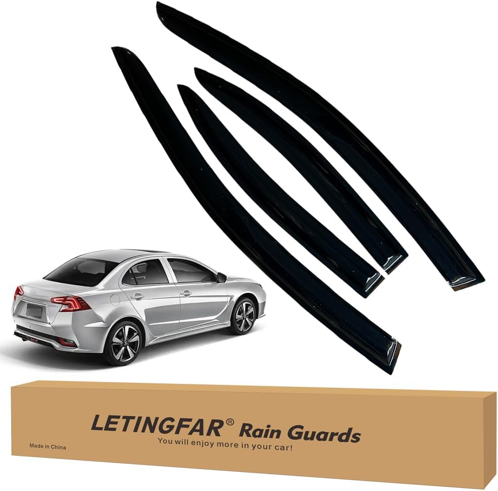 Window Visors Rain Guards for Mitsubishi Lancer 2008-2017