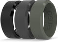 Bevel Classic Silicone Wedding Ring 8mm Wide - Unisex Comfort