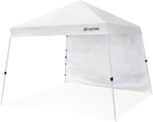 OUTFINE 10x10 Slant Leg Pop Up Canopy - Complete Set