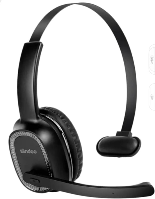 Sindoo Trucker Bluetooth Headset: AI Noise Cancelling, Lightweight & Wireless