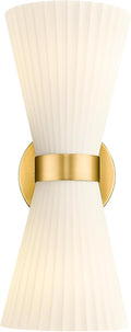 Gold Sconce Wall Lighting Brushed Gold Wall Vanity Light - Elegant