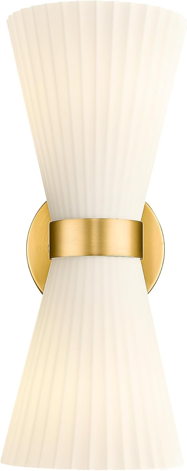 Gold Sconce Wall Lighting Fixture for Modern Indoor Spaces