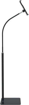 Tablet Floor Stand with Flexible Gooseneck and Stable Base