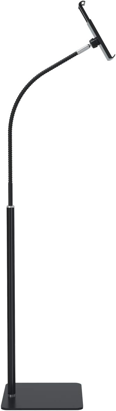 Tablet Floor Stand with Flexible Gooseneck for All Devices