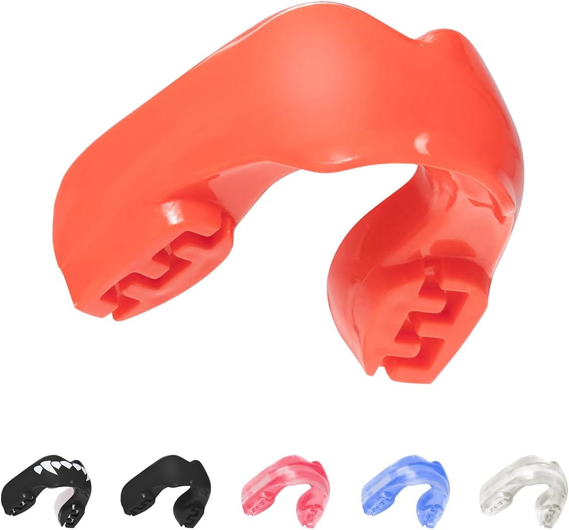 SafeJawz Red Braces Mouthguard: Re-Mouldable Protection