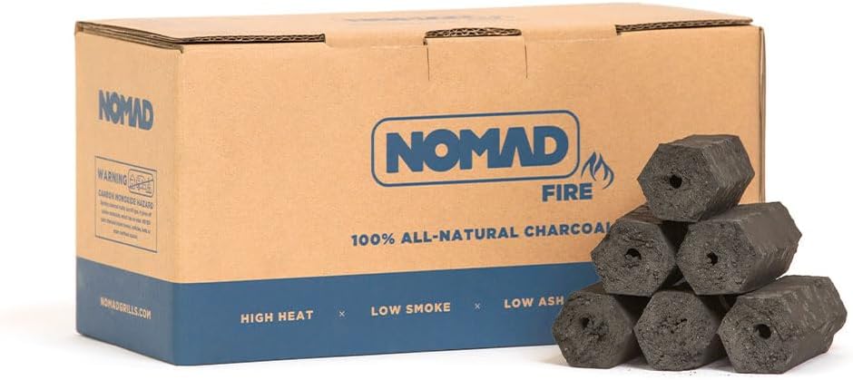 Nomad Fire 100% All-Natural Hardwood Charcoal for Grilling