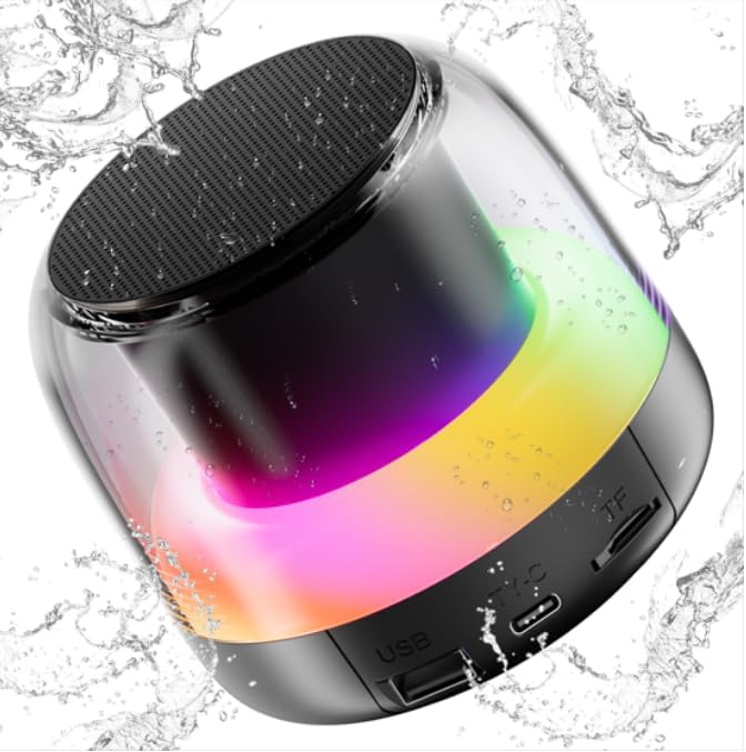 Portable Bluetooth Speaker: Stereo Bass, RGB Lights, Double Pairing