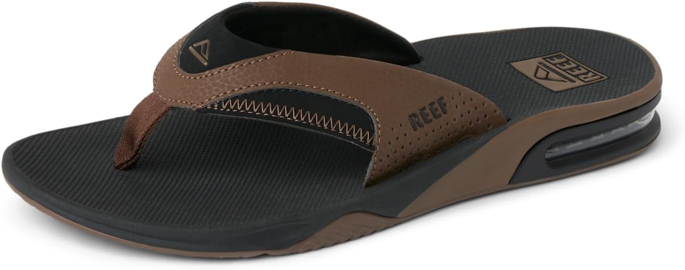 REEF Men's Fanning Bottle Opener Flip Flops for Ultimate Comfort
