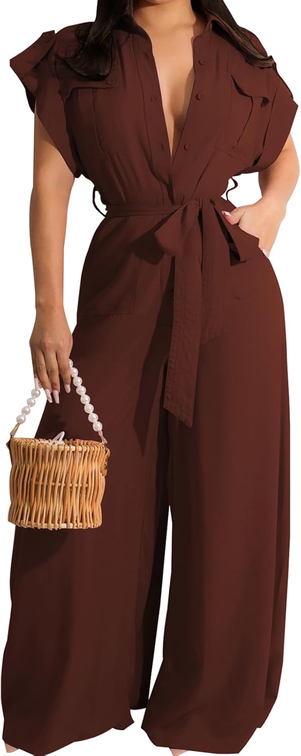 Stylish Women's Casual Long Sleeve Round Neck Jumpsuits for Parties