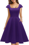 PUKAVT Women's Cocktail Party Dress with Pockets for Elegance
