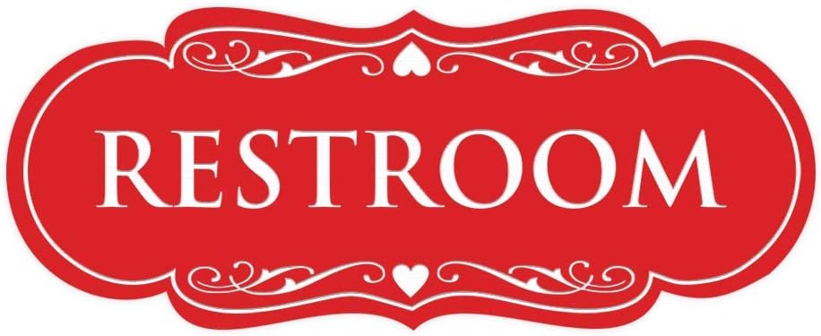 All Quality Designer Restroom Wall or Door Sign for Easy Use