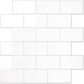 STICKGOO Peel and Stick Subway Tiles 10 Sheets - Thick Bright White