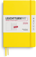 Weekly Planner & Notebook 2026 - Medium Hardcover Lemon