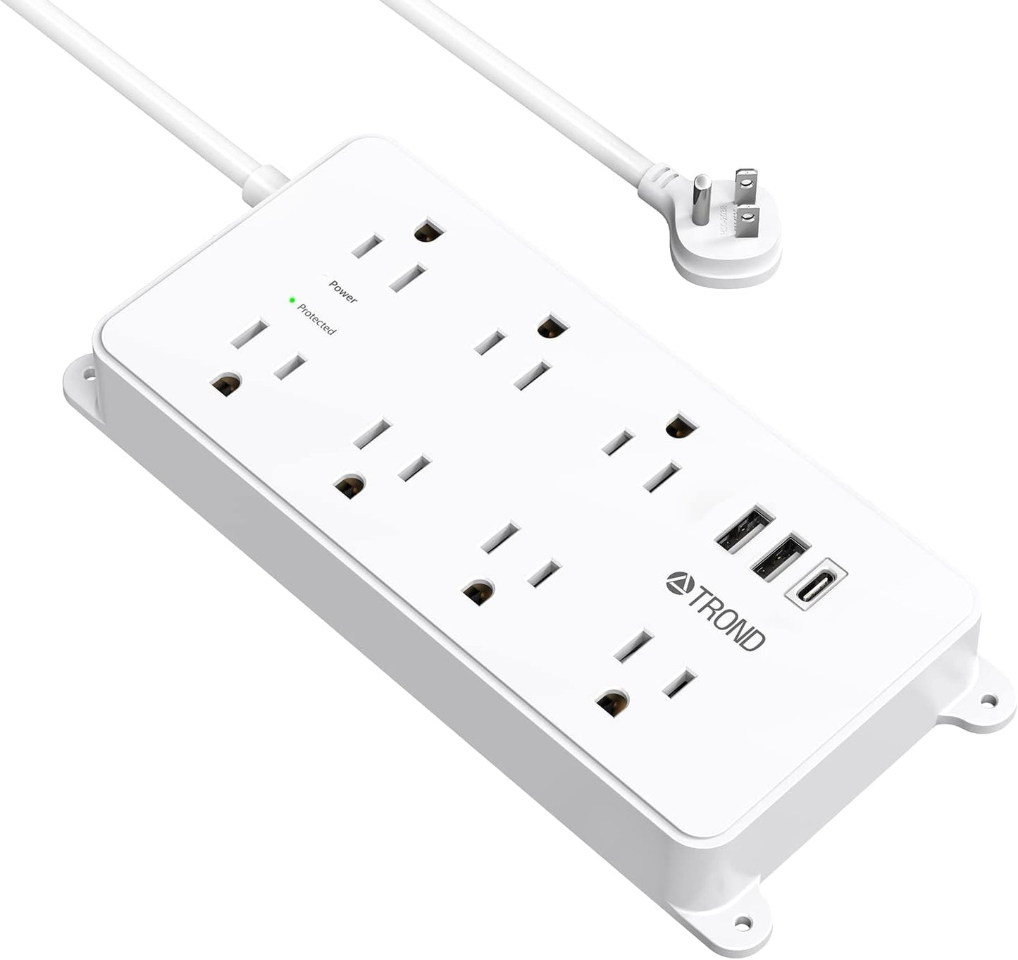 TROND Surge Protector with 7 Outlets & USB Ports