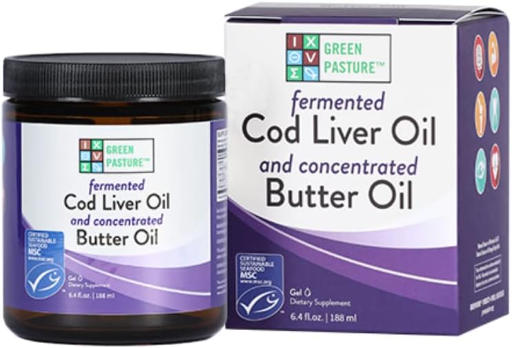 Green Pasture Butter Oil and Fermented Cod Liver Oil Gel
