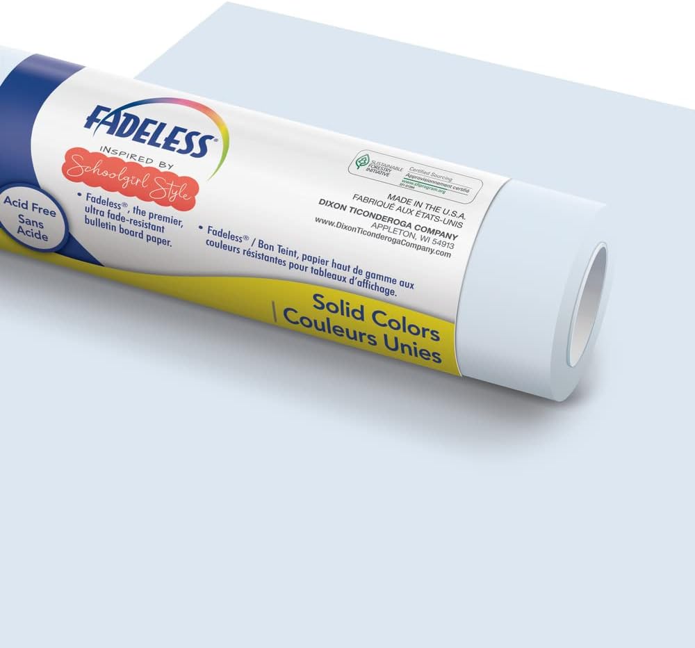 Fadeless Schoolgirl Style Bulletin Board Paper for Classrooms