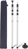 REDCAMP Aluminum Adjustable Camping Tarp Poles, 35in to 90in