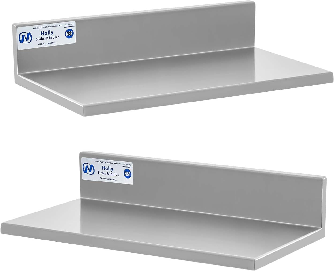 HALLY Stainless Steel Wall Shelf for Kitchen and Restaurant Use