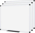 VIZ-PRO Magnetic Dry Erase Board 24 x 18 in 3 Pack - Versatile Office