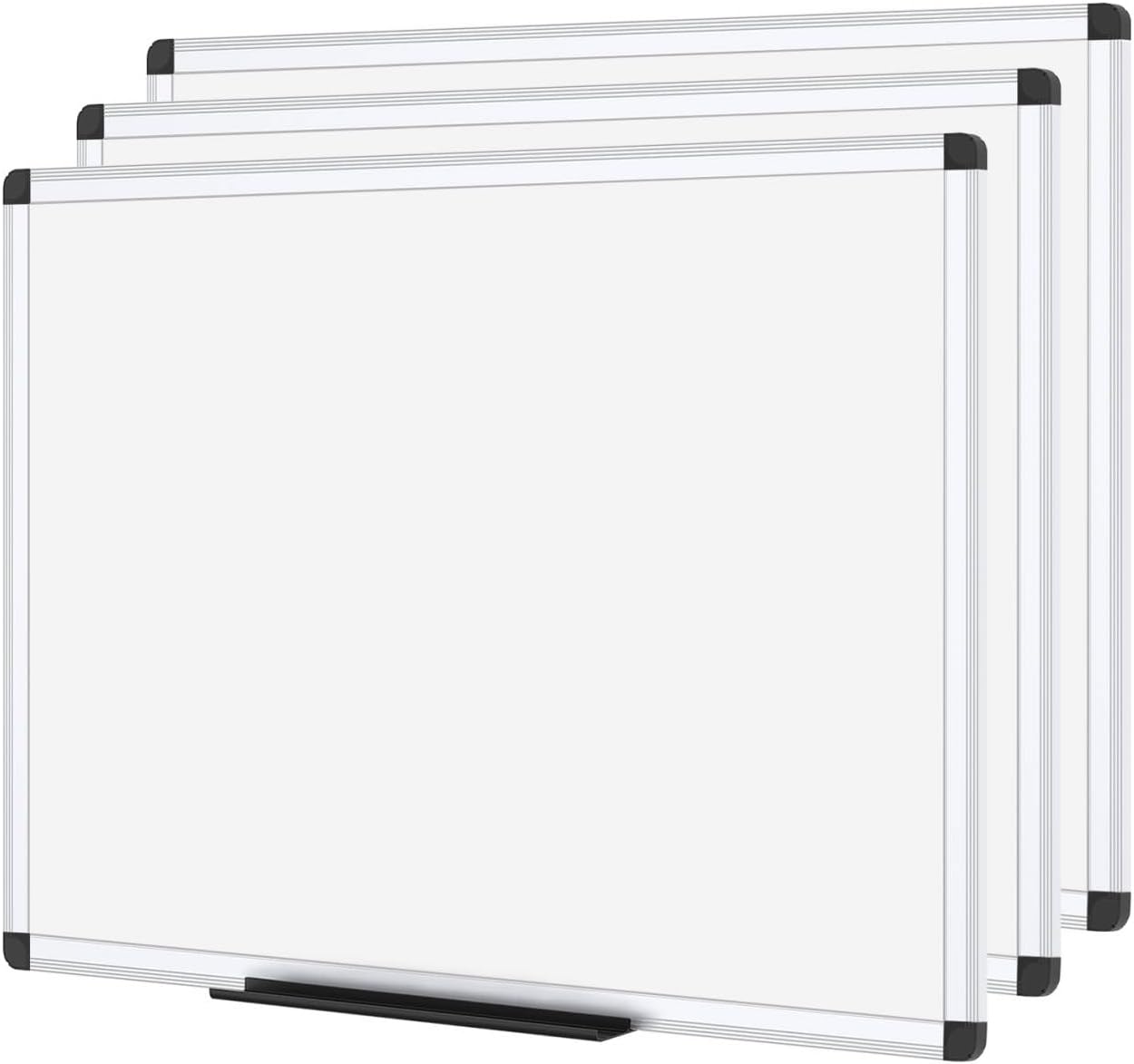 VIZ-PRO Magnetic Dry Erase Board 3 Pack for Home Office Use