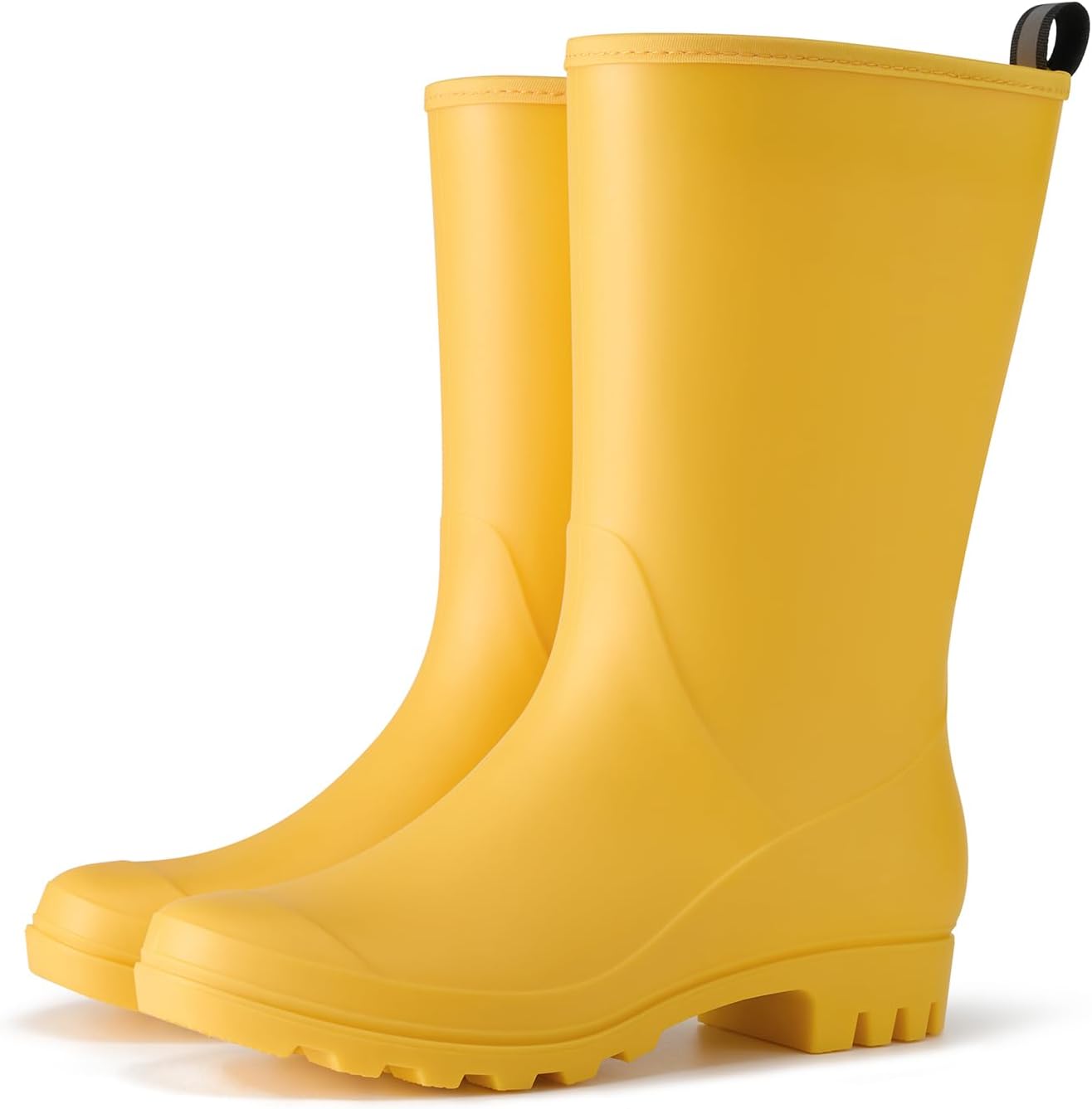 HISEA Women Rubber Boots Wide Calf Waterproof Rain Shoes